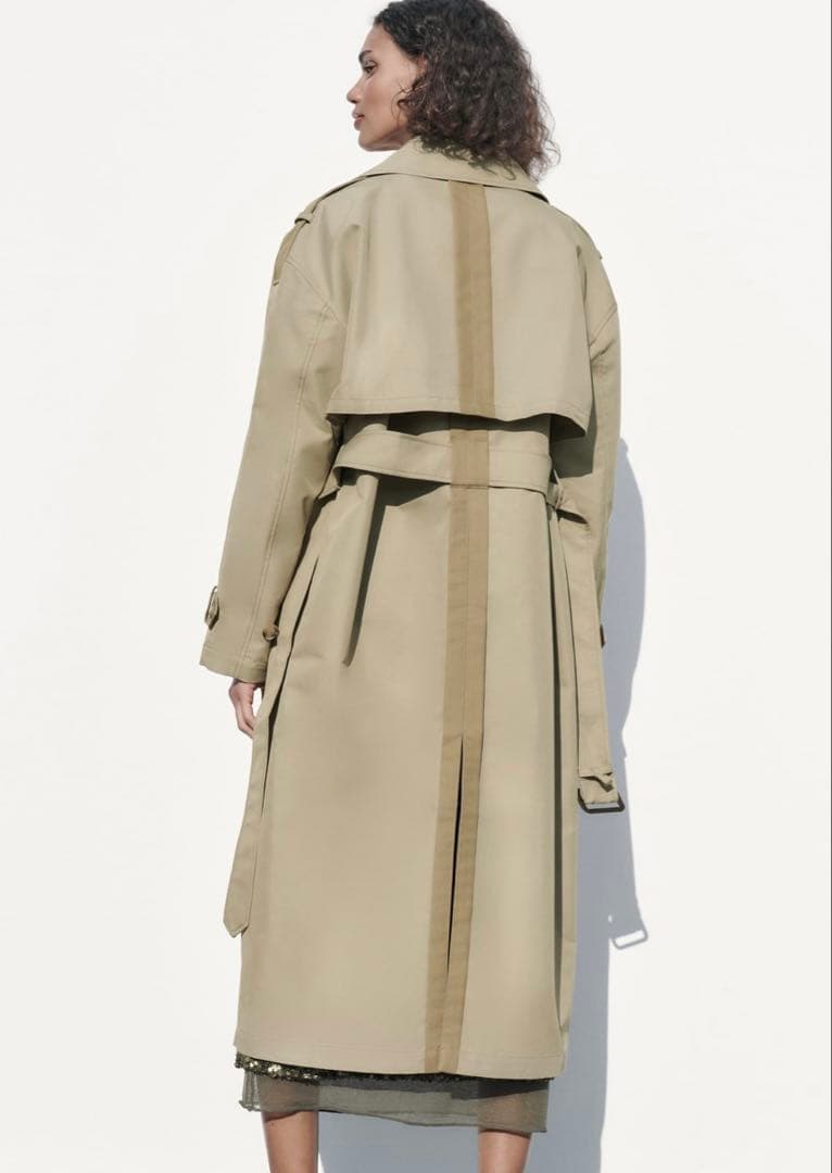 ★新品タグ付き★ ZARA コントラスト トレンチコート