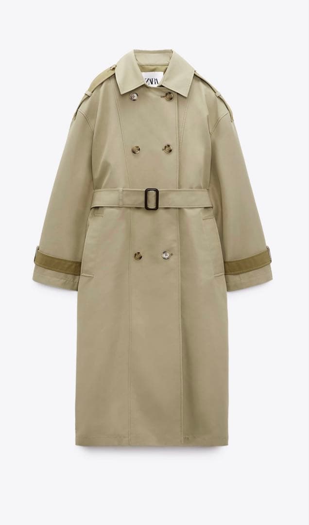★新品タグ付き★ ZARA コントラスト トレンチコート