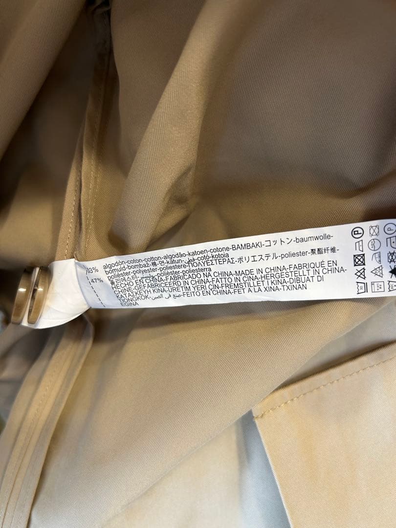 ★新品タグ付き★ ZARA コントラスト トレンチコート