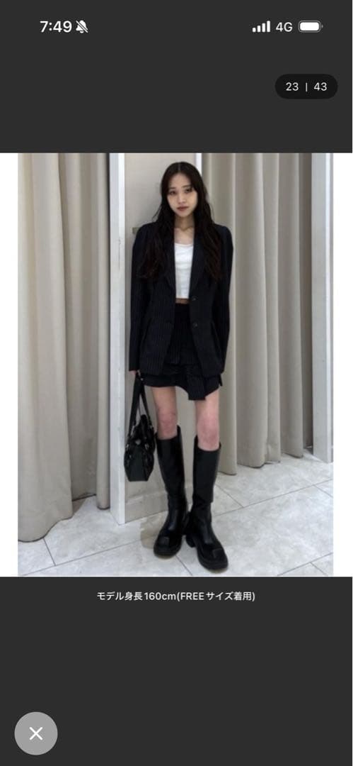 WAIST TUCK TAILOR JK ウエストタックテーラージャケット 春服
