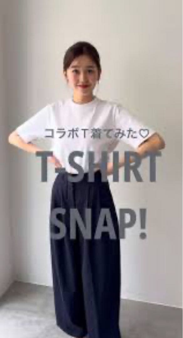 スタイリスト金子綾×ATONスペシャルコラボTシャツ02 白