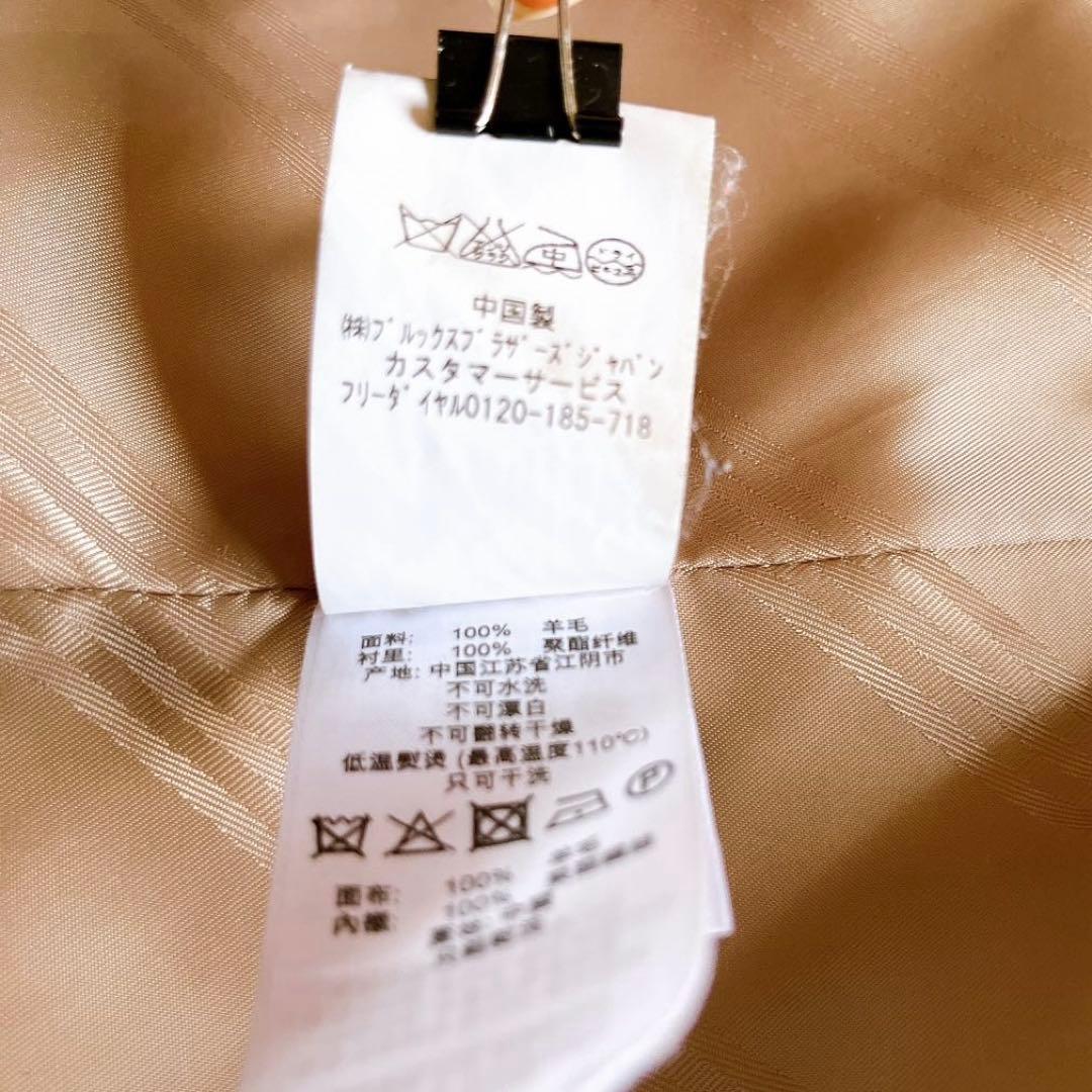 ブルックス ブラザーズ 346 ウール ステンカラー ロングコート M