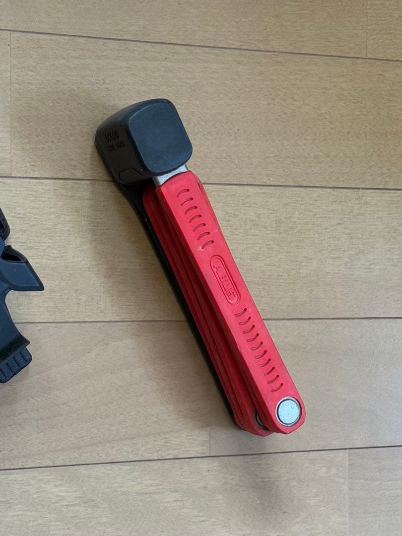 ABUS 折りたたみロック BORDO LITE 6055赤500g マウント付