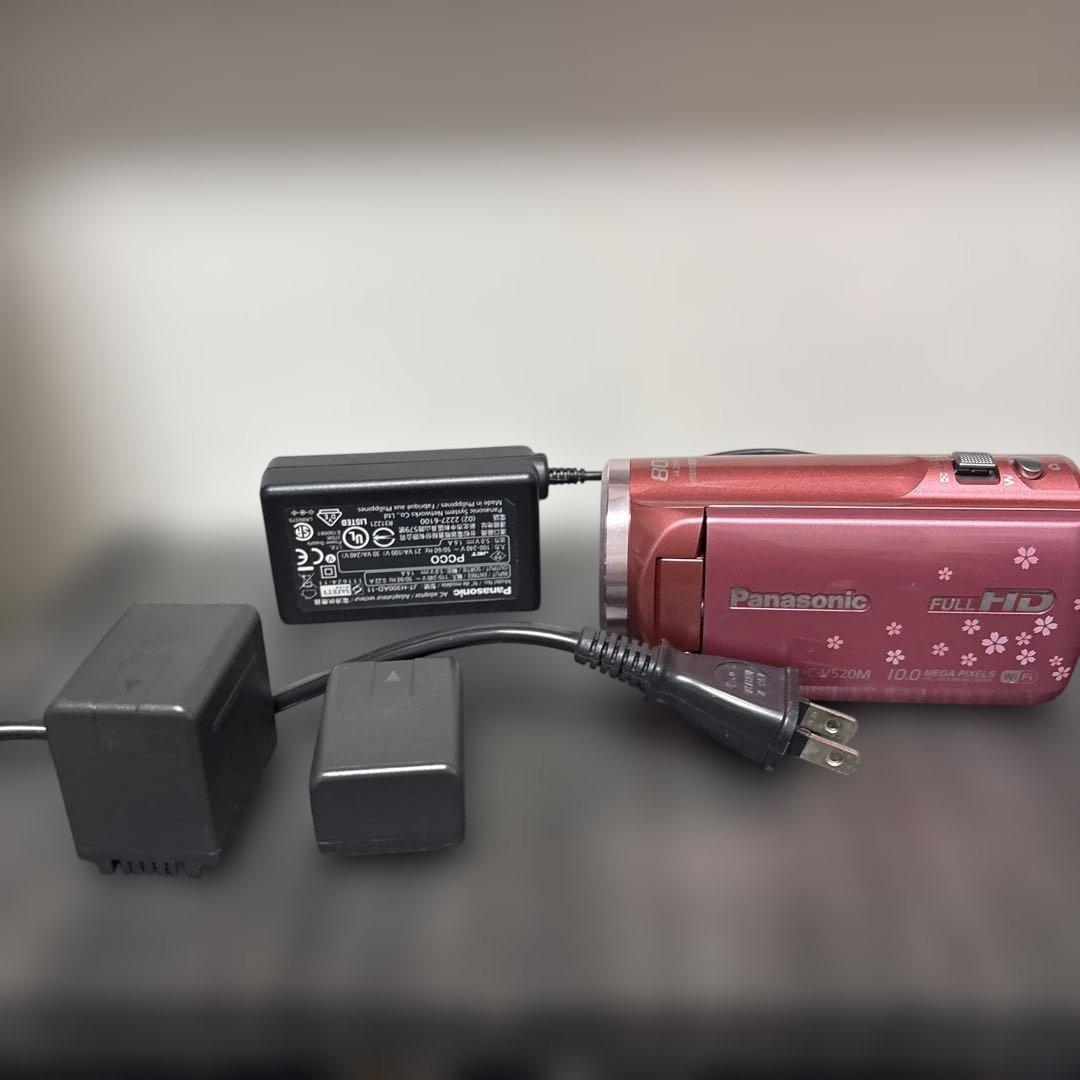 土日セール【美品】Panasonic HC-V520M ピンク 桜
