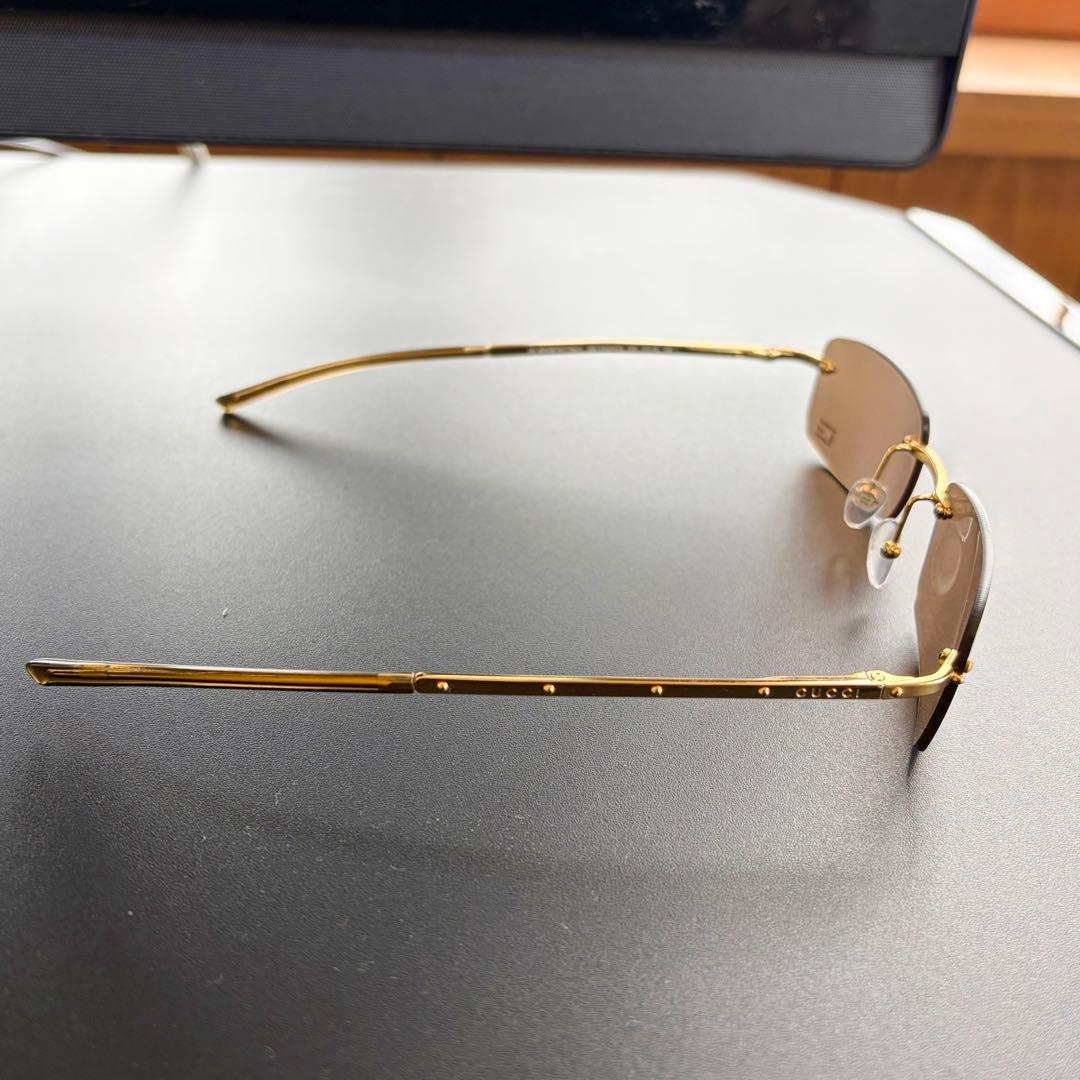 GUCCI グッチ サングラス リムレス サングラス ケース付き Gロゴ