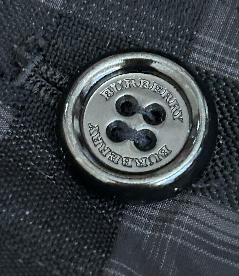 Burberry バーバリー　ニットコンビワンピース　黒×チェック