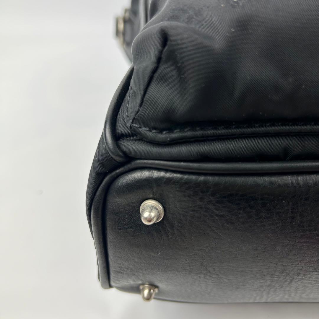 【美品】フェリージ　ビジネスバッグ　2way ボストンバッグ　レザー　ナイロン