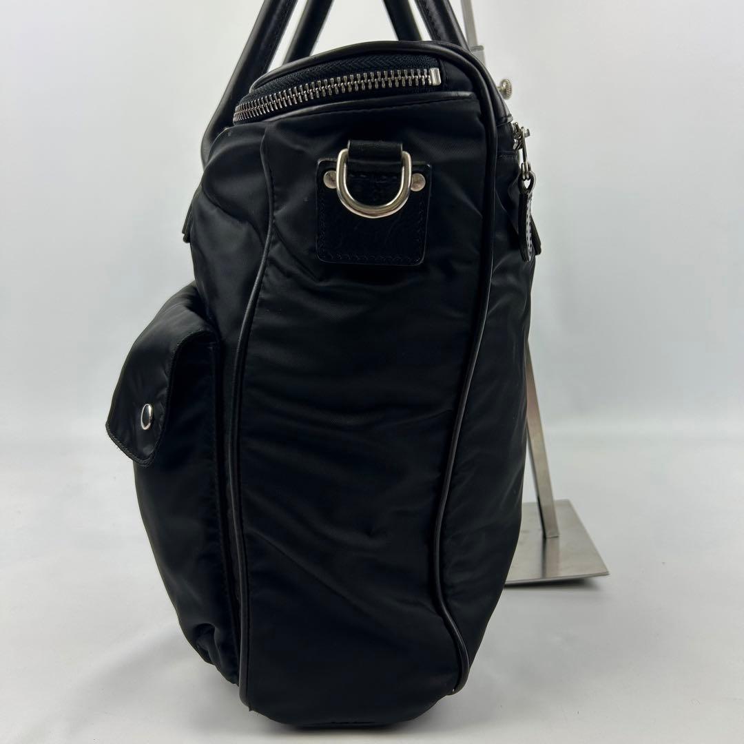 【美品】フェリージ　ビジネスバッグ　2way ボストンバッグ　レザー　ナイロン