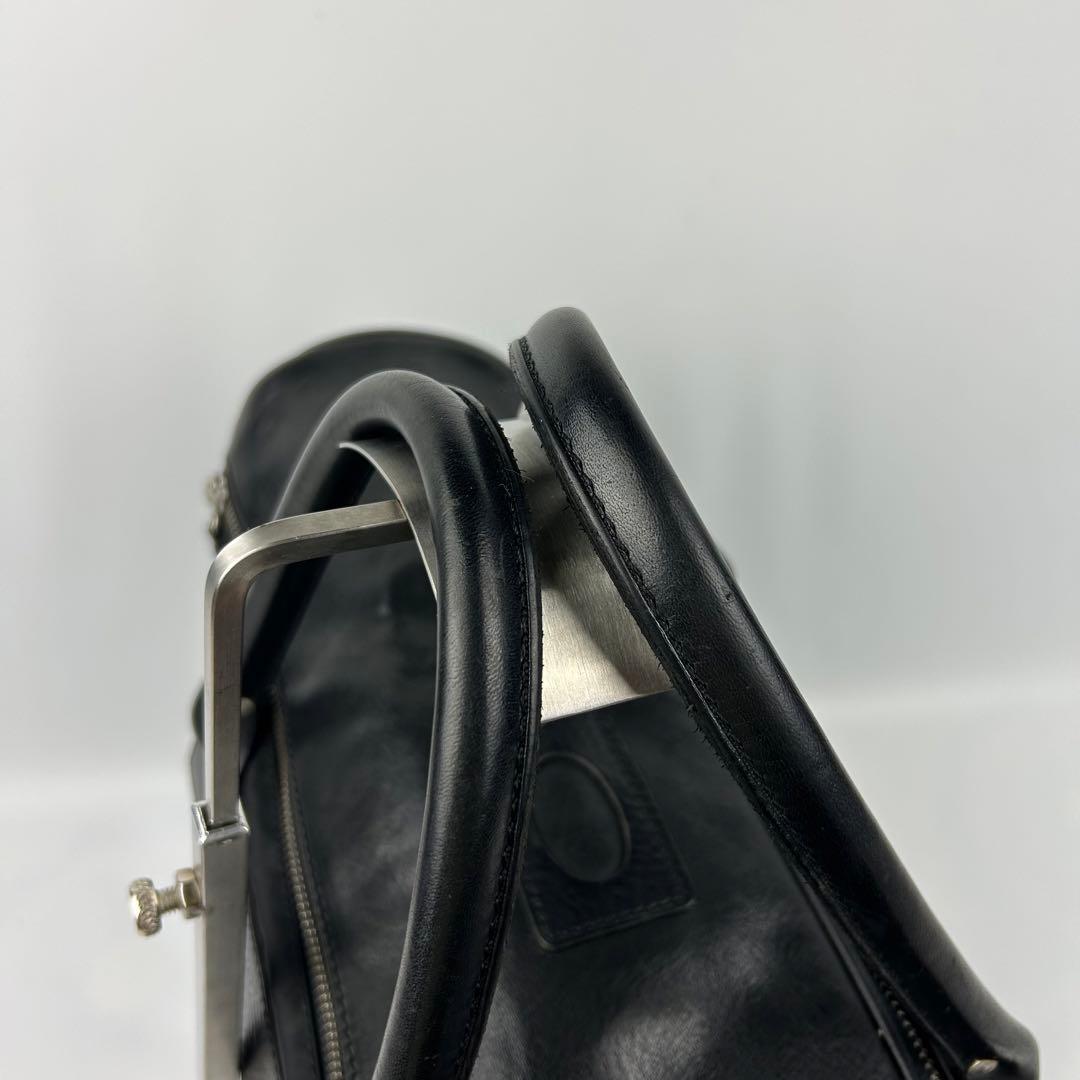 【美品】フェリージ　ビジネスバッグ　2way ボストンバッグ　レザー　ナイロン