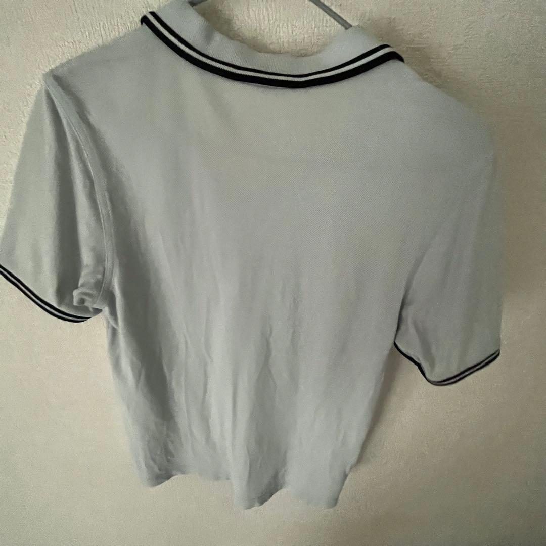 Fred Perry ブルー半袖ポロシャツ