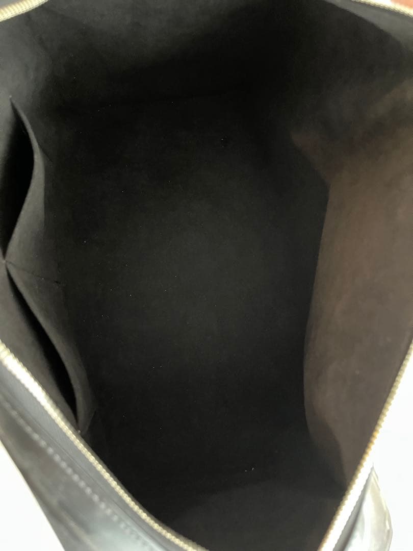 【希少・美品】Louis Vuitton ボストンバッグ 黒 オレンジ