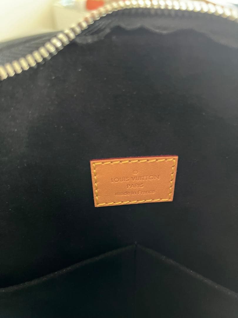 【希少・美品】Louis Vuitton ボストンバッグ 黒 オレンジ