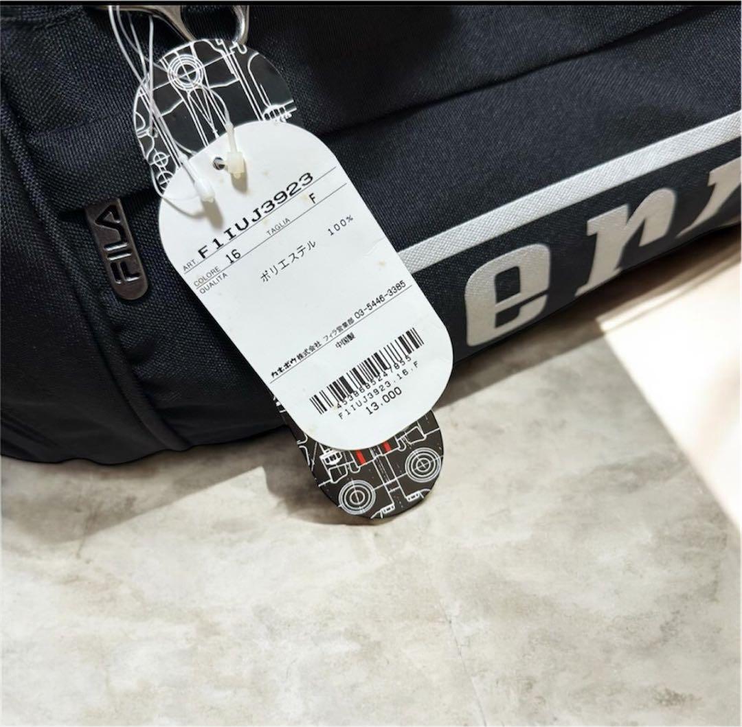 Ferrari ×FILA ボストンバッグ ブラック　フェラーリ　タッフルバッグ