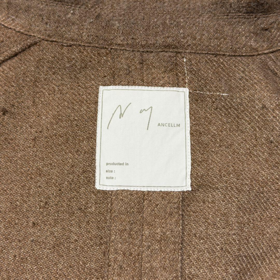 ANCELLM／24AW／ピリングシャツジャケット／ブラウン／2
