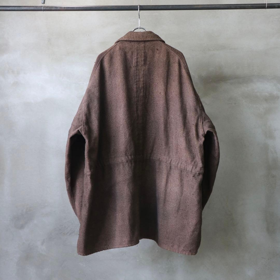 ANCELLM／24AW／ピリングシャツジャケット／ブラウン／2
