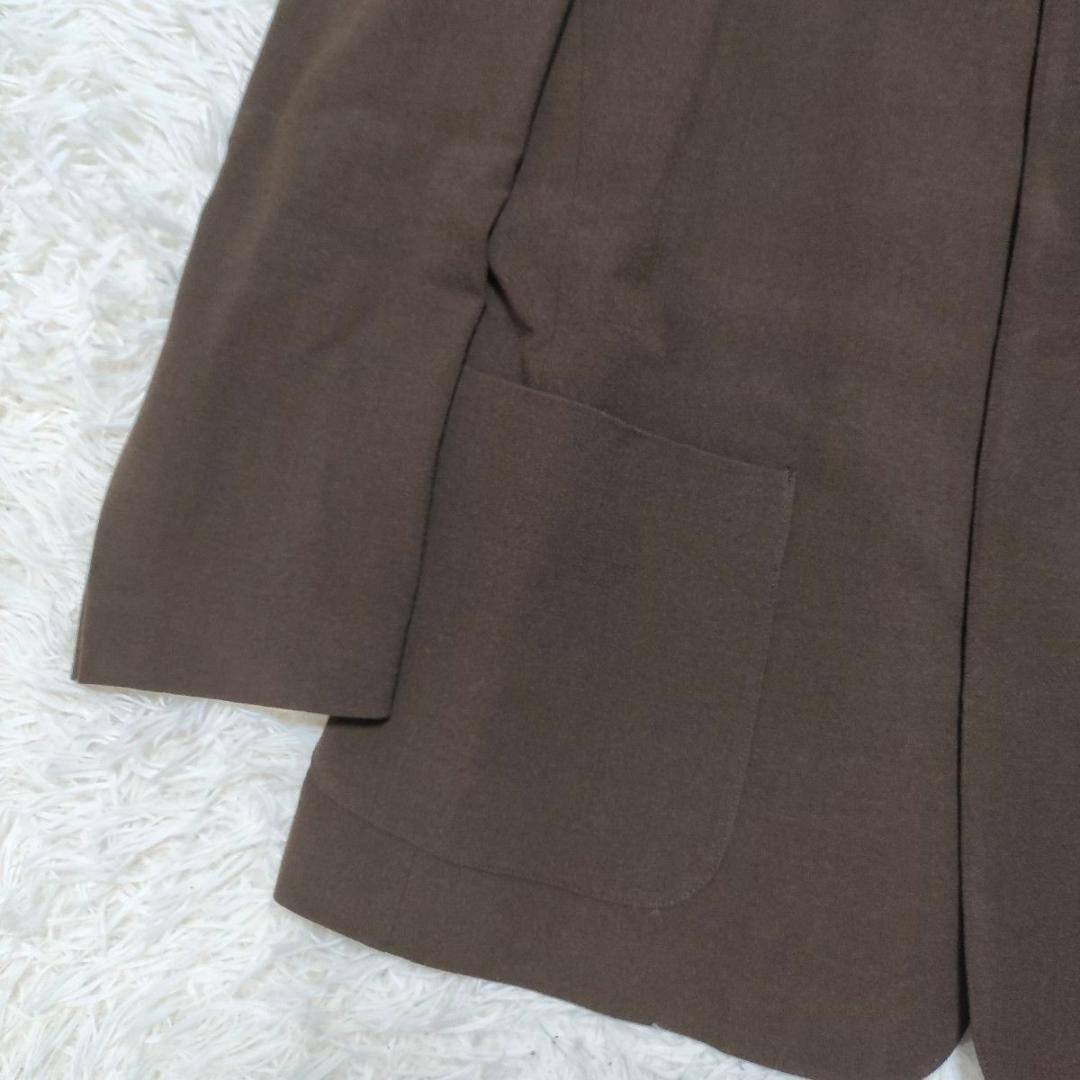 【美品】サイズ50 レオナール スタンドカラー ジャケット コート ブラウン