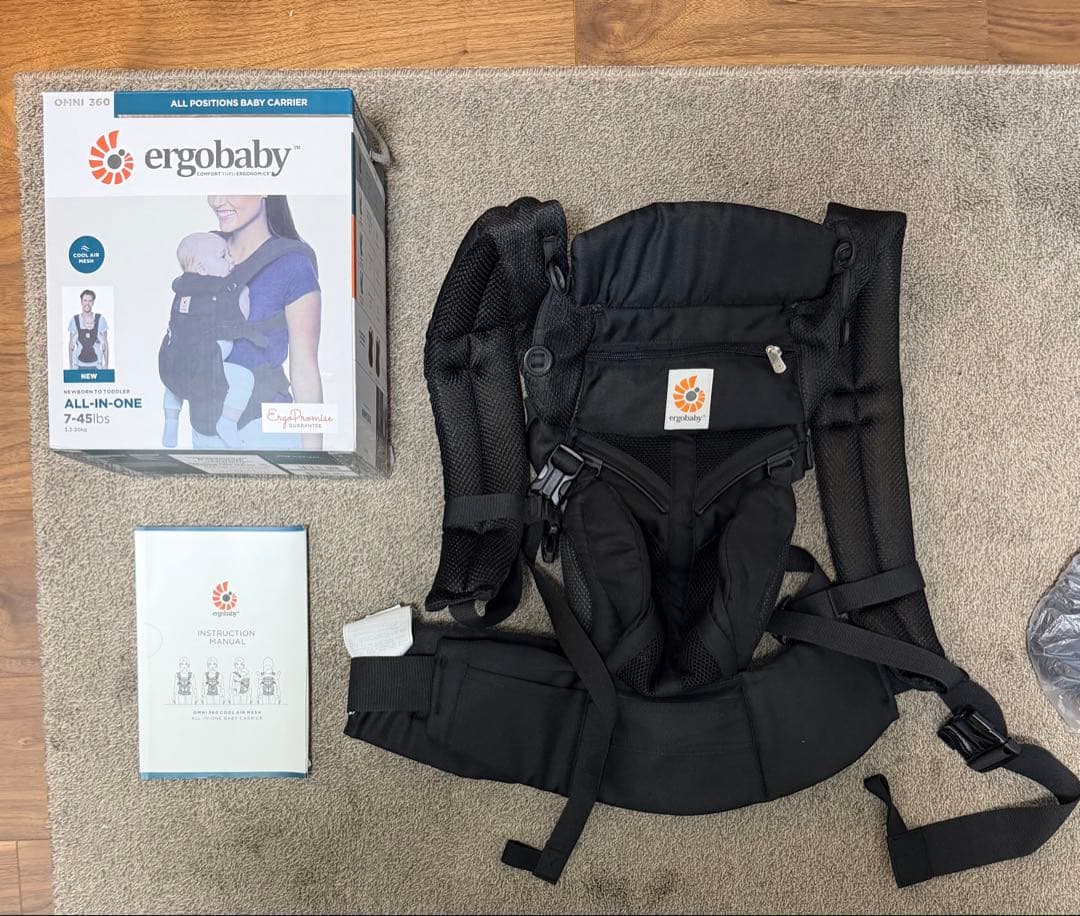 正規品　ほぼ未使用　ergobaby OMNI 360 ブラック 抱っこひも