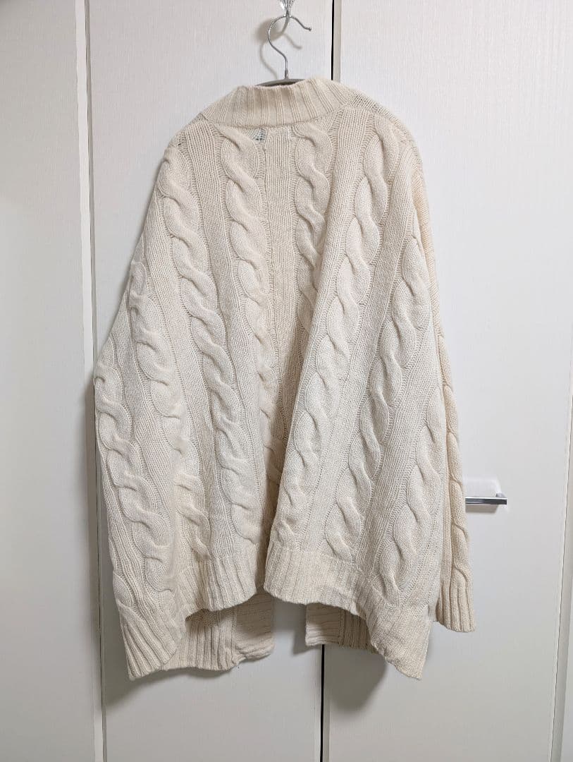 美品【POLORALPHLAUREN】カシミヤ混ケーブルニットカーディガン現行