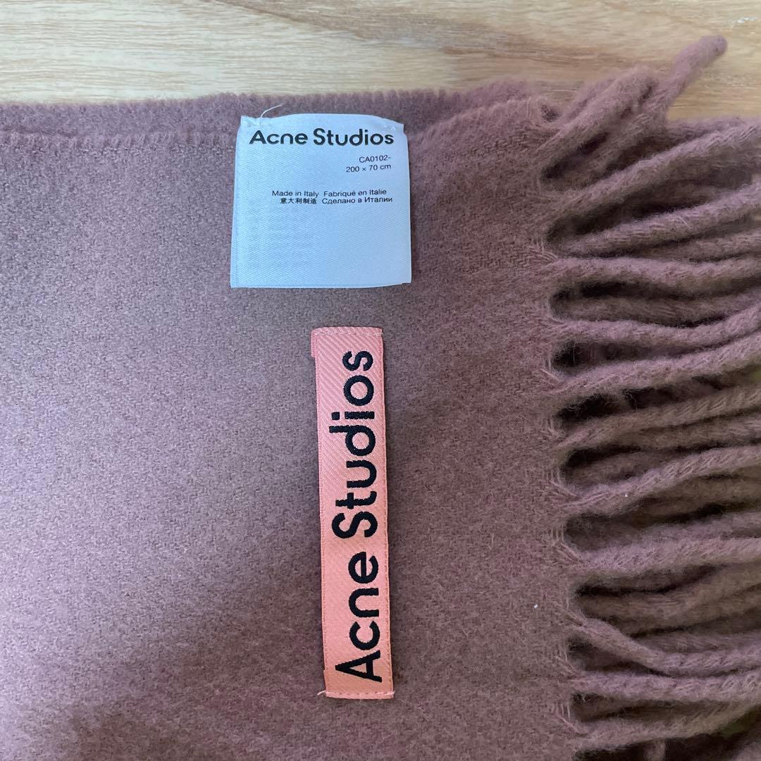 【Acne Studios】フリンジウールスカーフ - オーバーサイズ