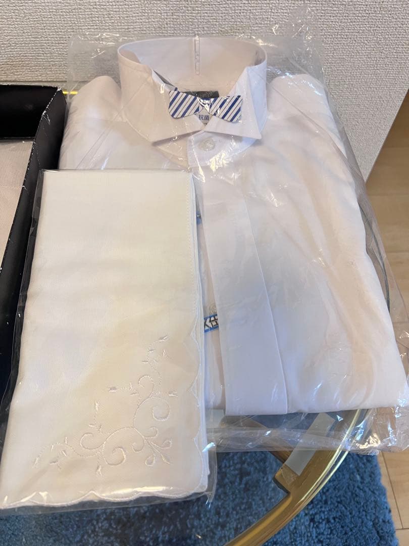 【値下】タキシード　新郎小物セット　シャツ　　プリマカーラ　結婚式