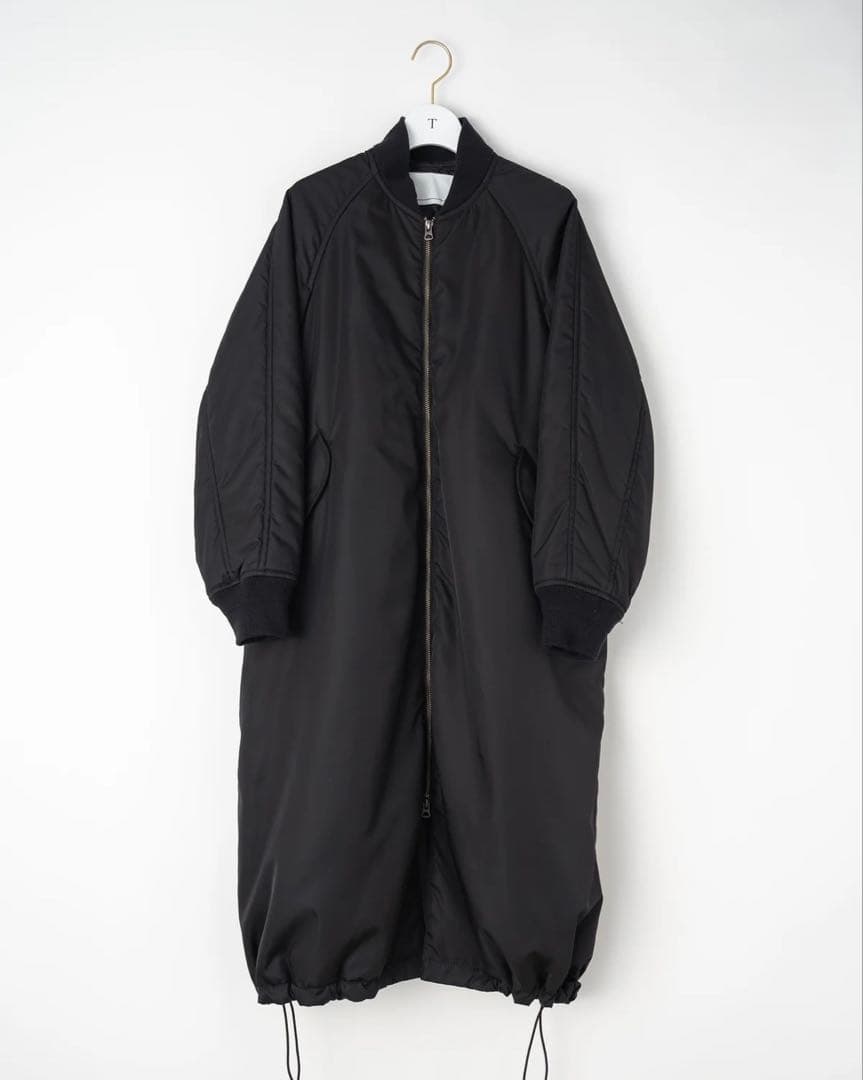 24AW TICCA/ティッカ ロングMA-1 BLACK