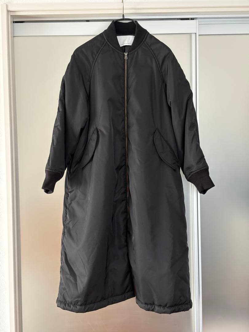 24AW TICCA/ティッカ ロングMA-1 BLACK