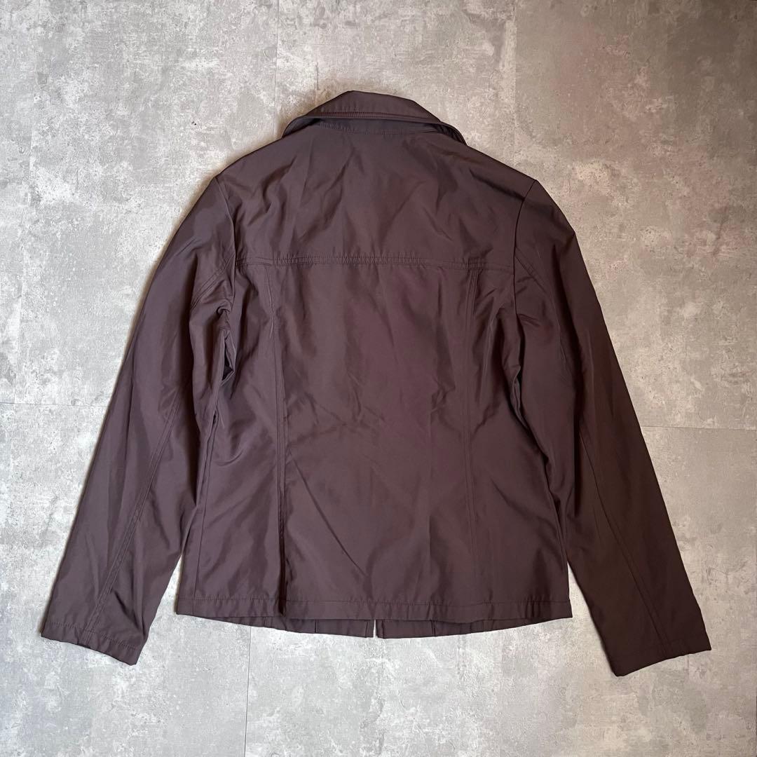 ジャケット・アウター archive polyester brown zip jacket