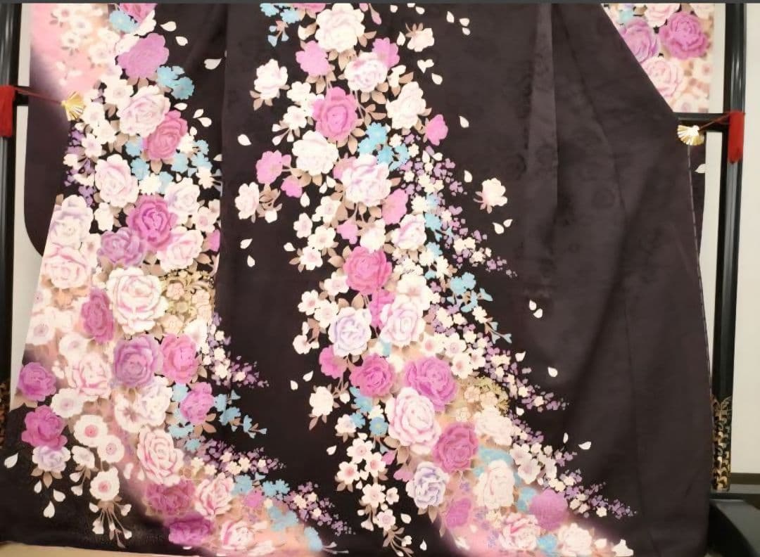 豪華振袖・刺繍ラインストーン・正絹