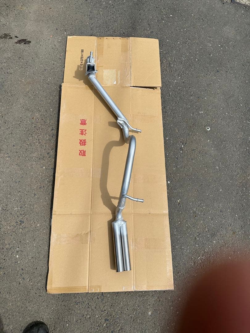 ワゴンRMH23Sワンオフフルストレートデュアル 2本出しマフラー