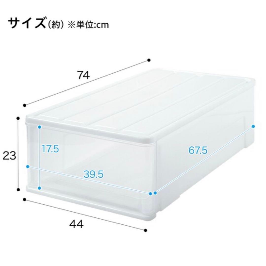 【匿名配送料込】　天馬　ニトリ　④⑤⑥ワイド中深型　収納ケースセット