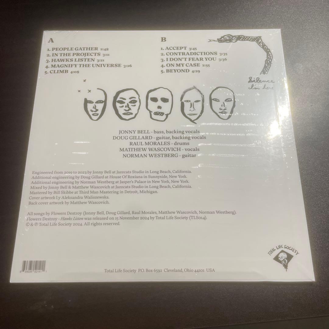 FLOWERS DESTROY HAWKS LISTEN TLS014 未開封笑