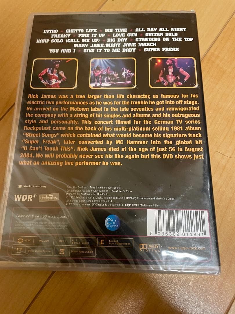 新品 Rick James: Super Freak Live 1982 DVD