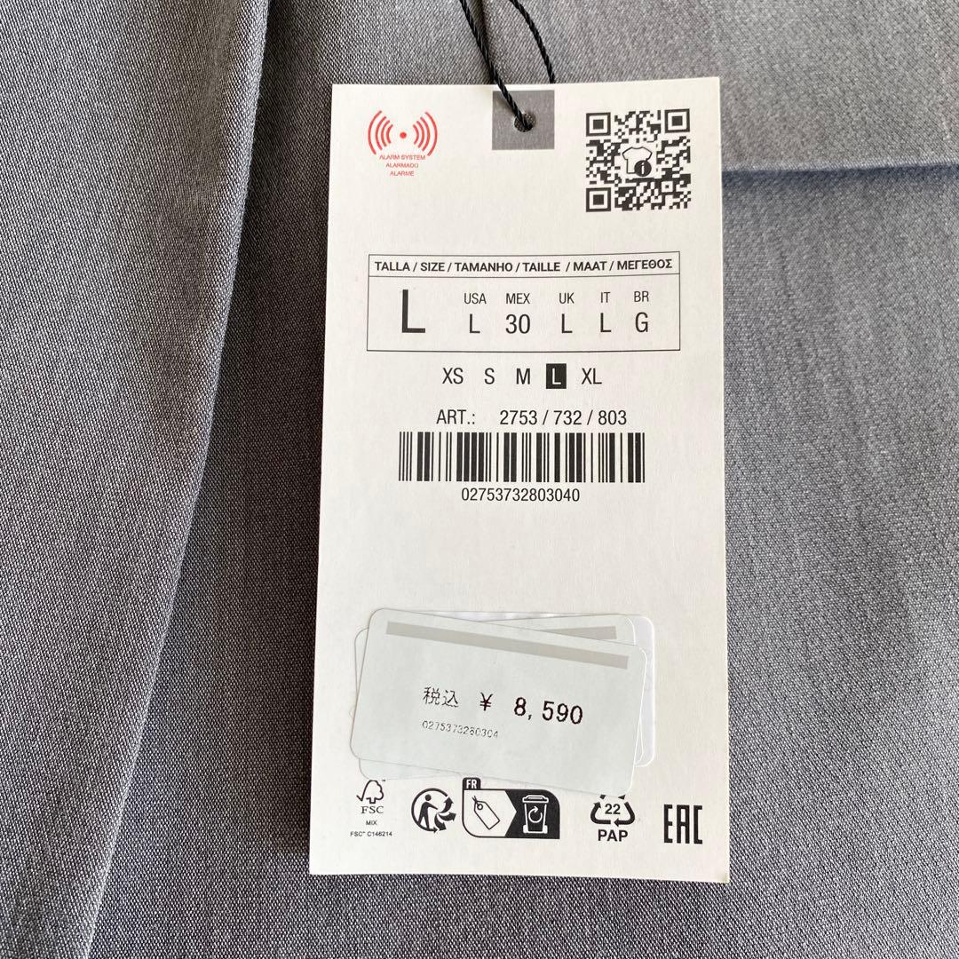 未使用☆ZARA ザラ☆ダブルブレスト仕様オーバーサイズブレザー グレー