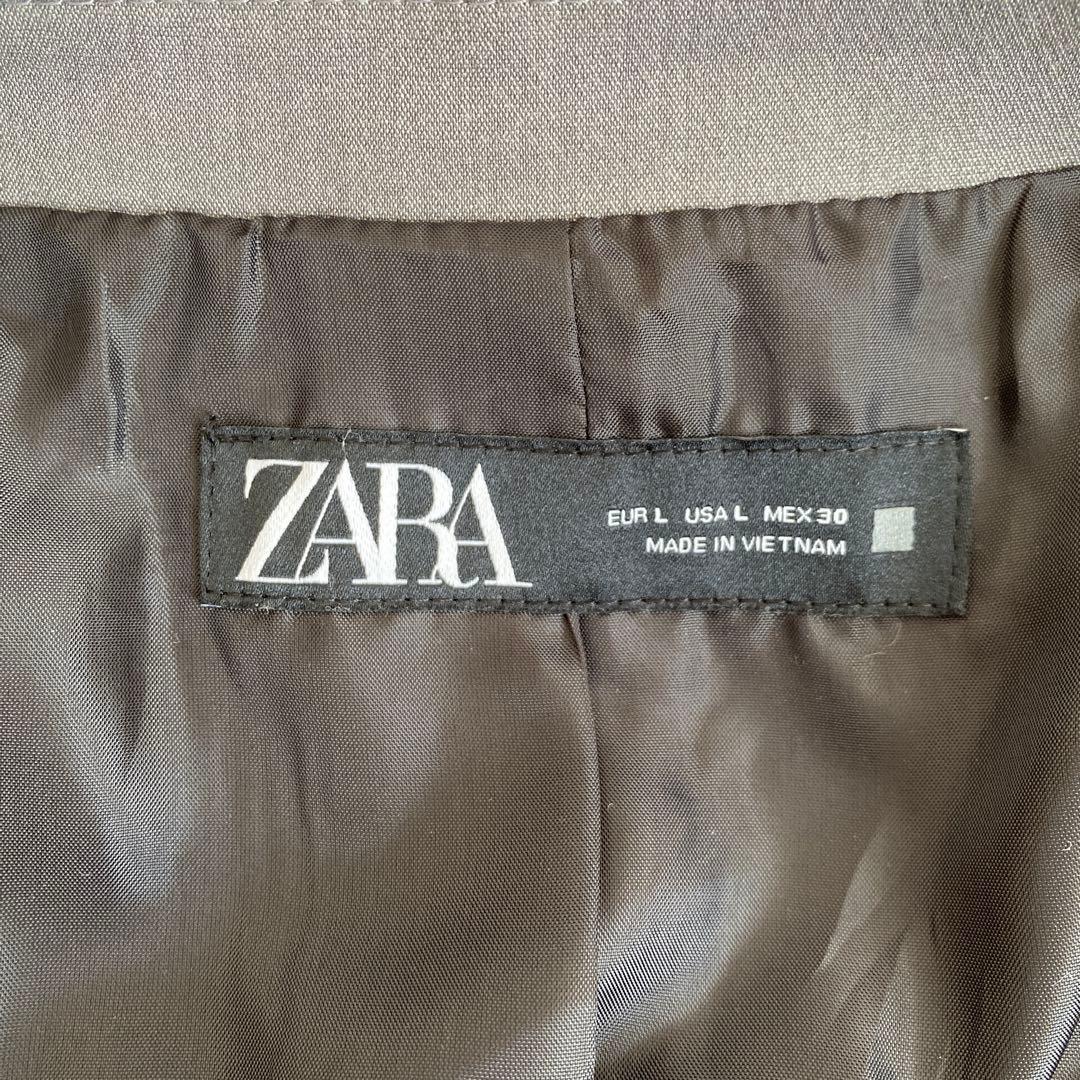 未使用☆ZARA ザラ☆ダブルブレスト仕様オーバーサイズブレザー グレー