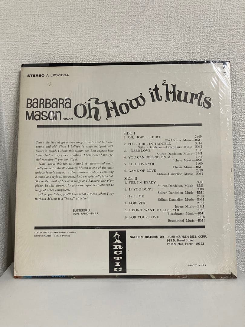 洋楽 LP Barbara Mason - Oh How It Hurts USorg