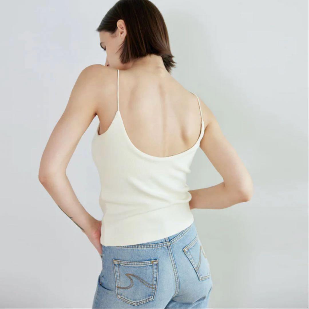 新品セットSeaRoomlynnパットin Rib back Uキャミソール M