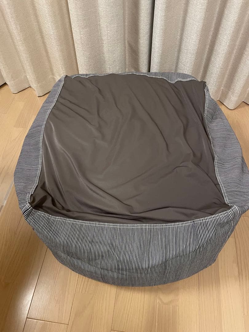 無印良品 体にフィットするソファ 綿デニム ヒッコリー 幅65×奥行65×高43