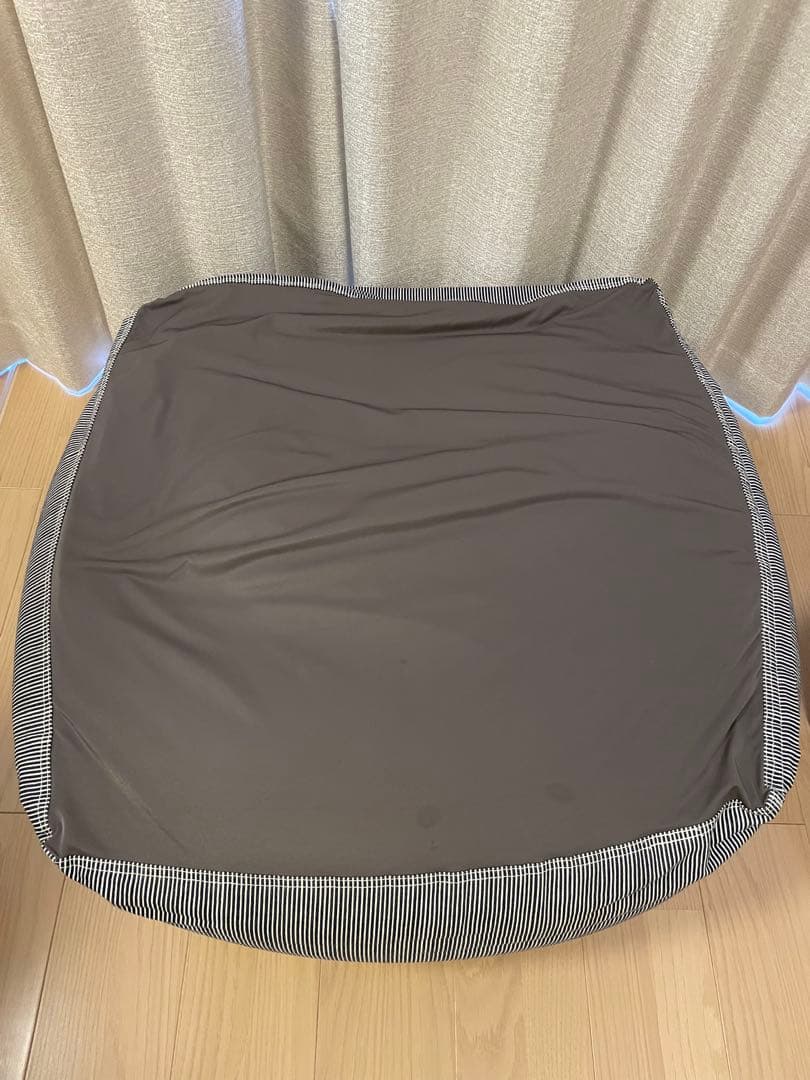 無印良品 体にフィットするソファ 綿デニム ヒッコリー 幅65×奥行65×高43