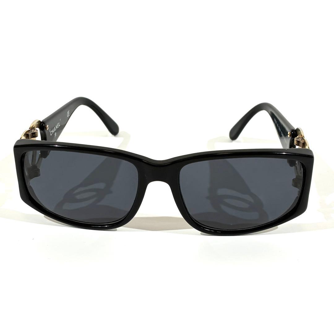 CHANEL シャネル サングラス ココマーク ゴールド金具 ブラックフレーム
