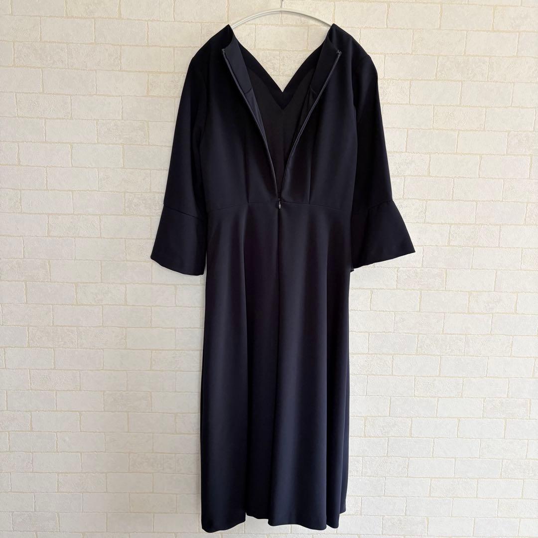 RUIRUE BOUTIQUE ルイルエ ウエストパールフレアワンピース 卒業式