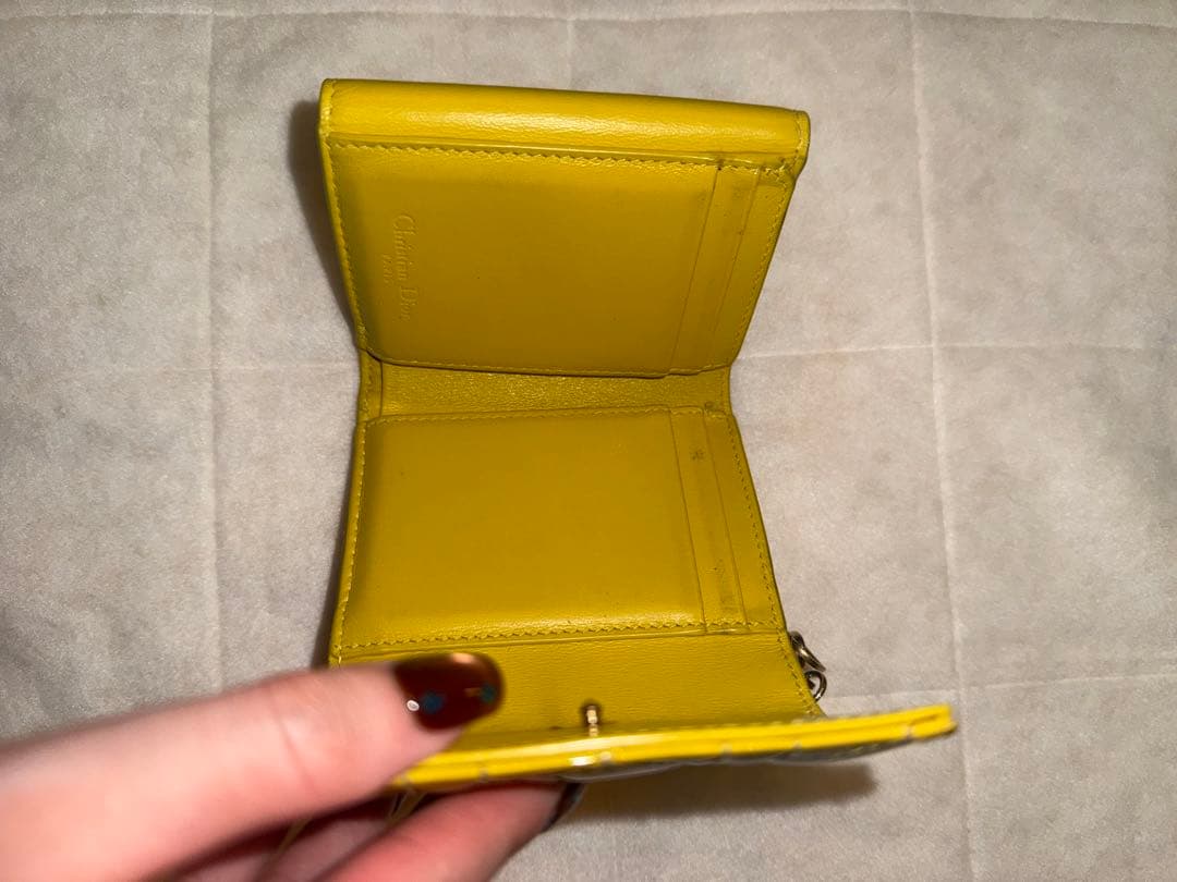 Lady Dior Lotus ウォレット　イエロー
