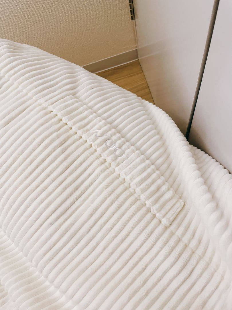 【定価5.26万円】LOOSY ビーズソファ＋オットマン Ivory たのメル便