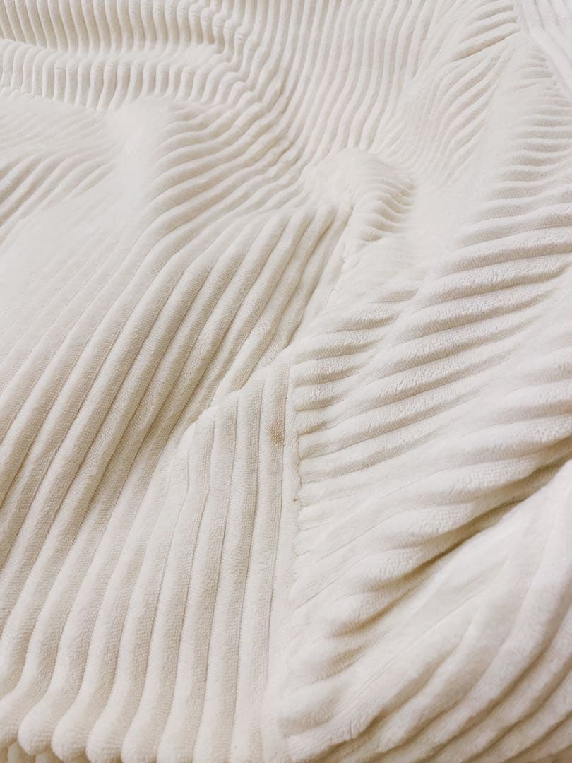 【定価5.26万円】LOOSY ビーズソファ＋オットマン Ivory たのメル便