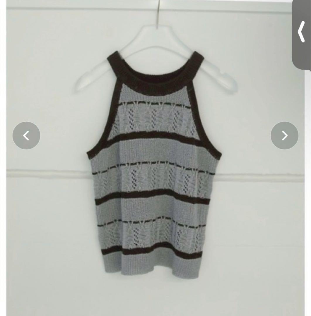 anuke アンヌーク　Border knit tanktop
