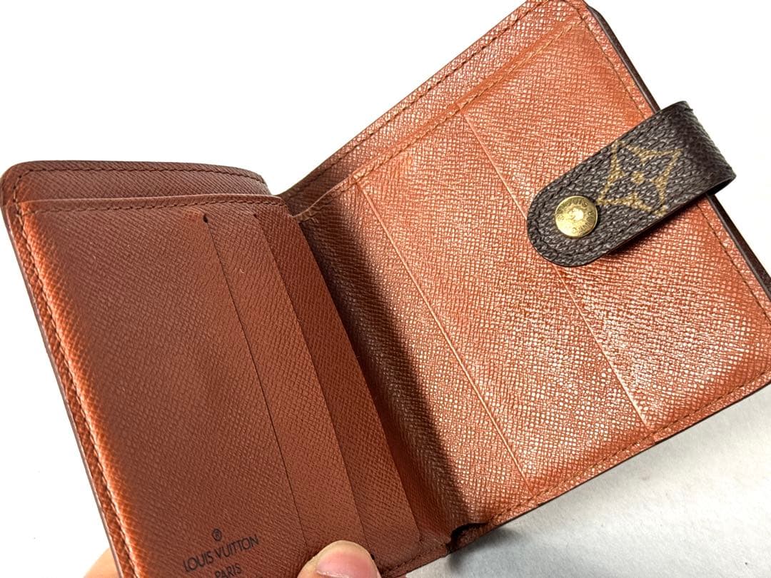 LOUIS VUITTON 折り財布 モノグラム モノグラム コンパクトジップ