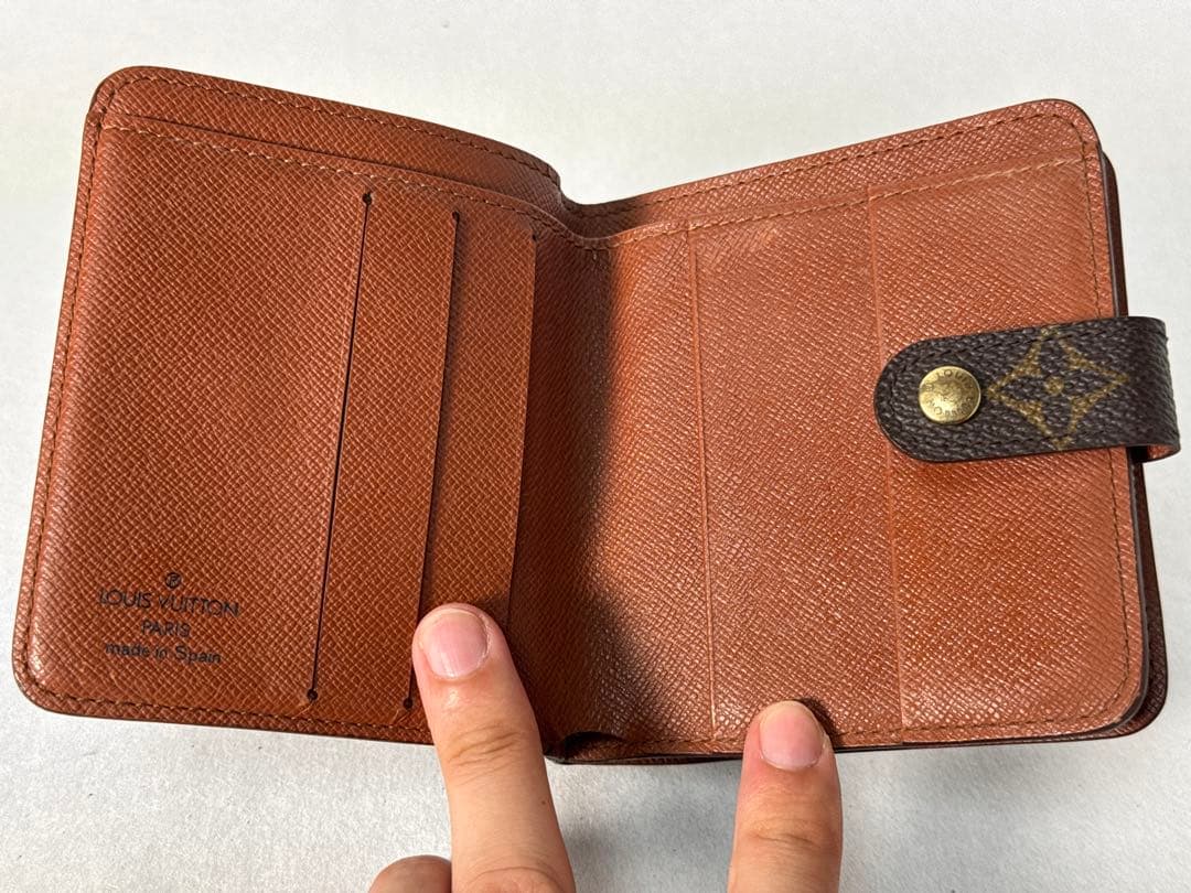 LOUIS VUITTON 折り財布 モノグラム モノグラム コンパクトジップ