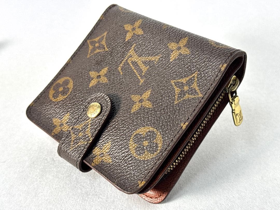 LOUIS VUITTON 折り財布 モノグラム モノグラム コンパクトジップ