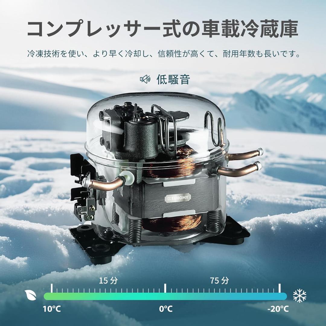 新品　新生活に　EUHOMY　静音コンプレッサー　急速冷凍冷蔵庫　社外アダプター