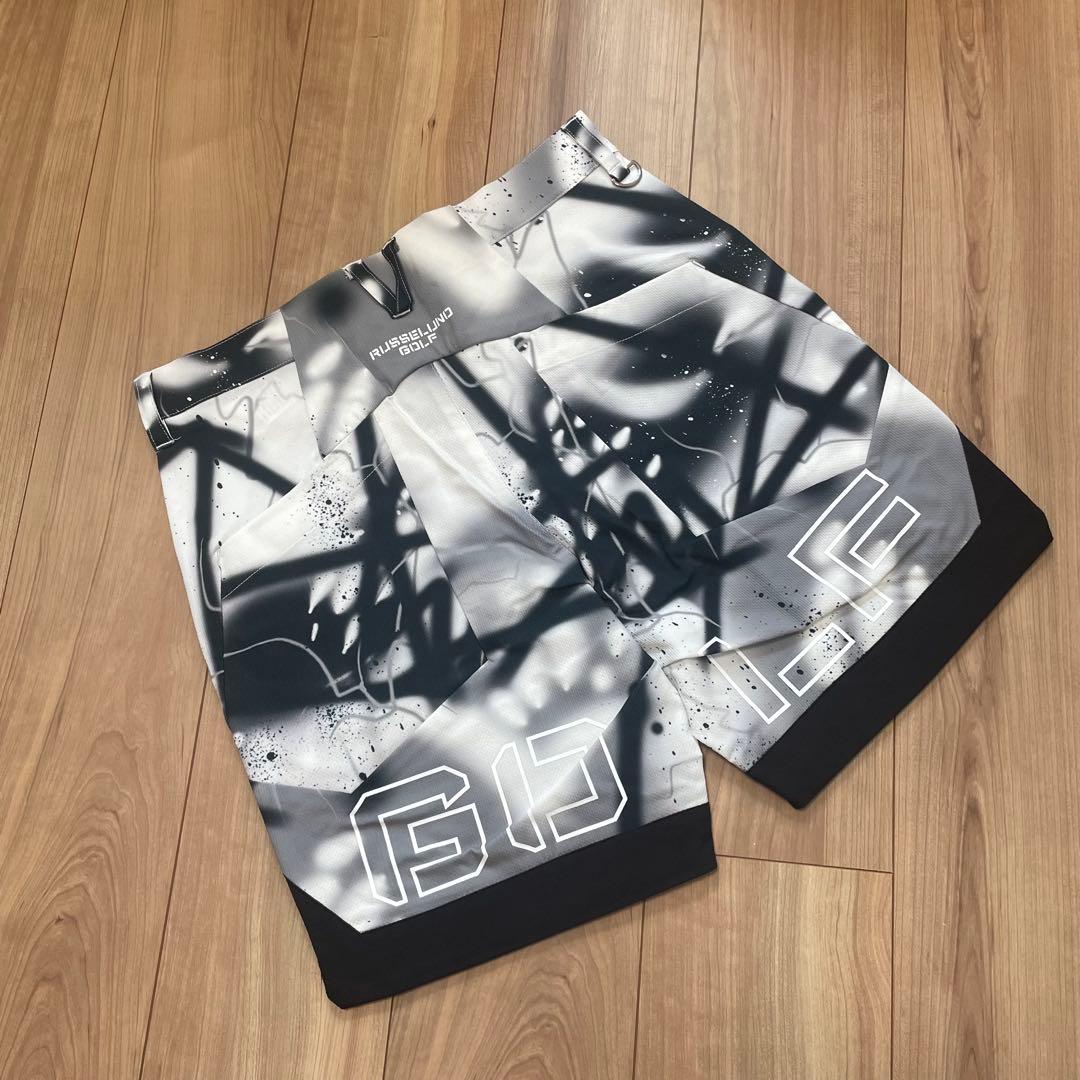 専用【新品】ラッセルノ ハーフパンツ スプレー柄 サイズ4 ショートパンツ 春夏