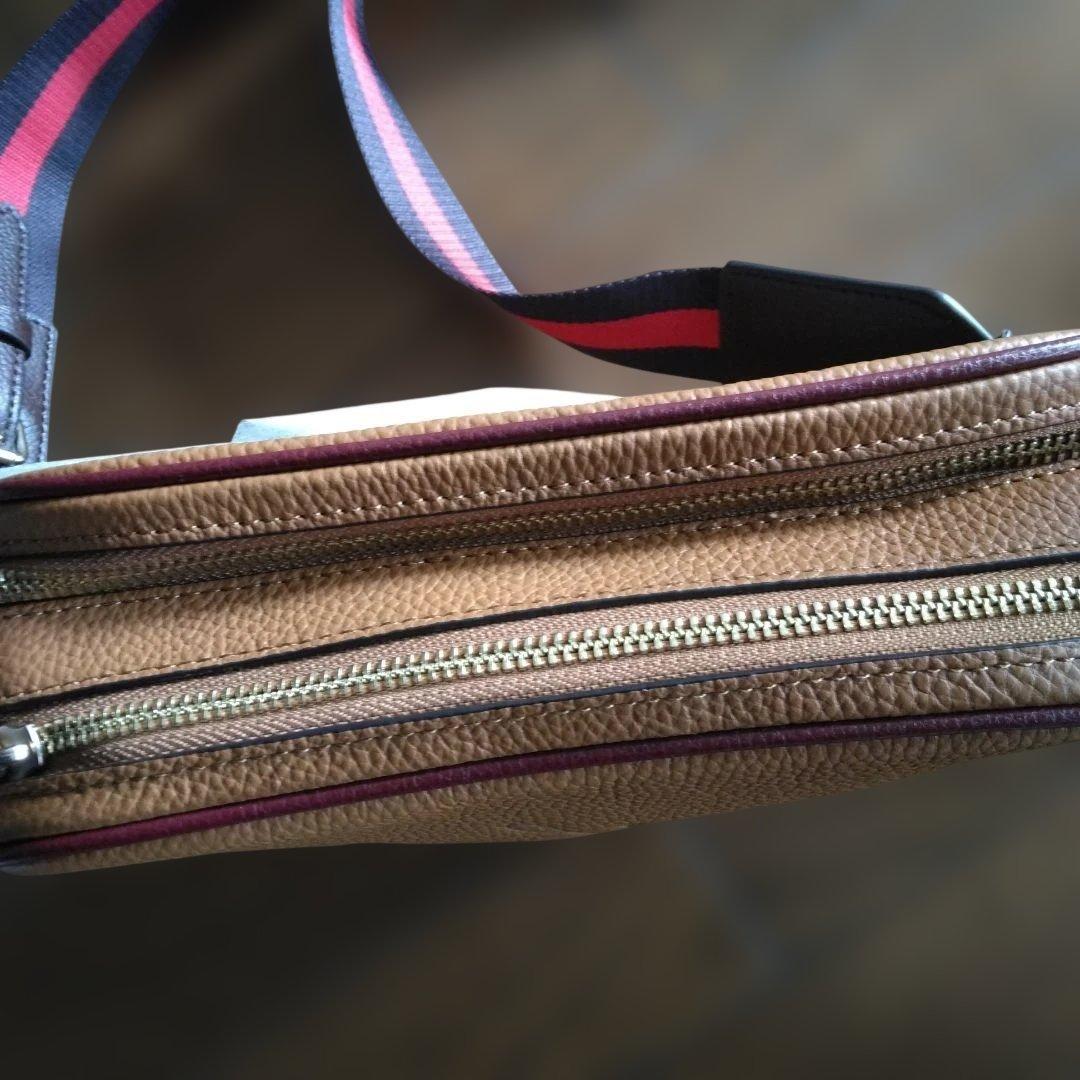 未使用　COACH ボディバッグ ブラウンレザー